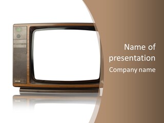 Grunge Commercial News PowerPoint Template