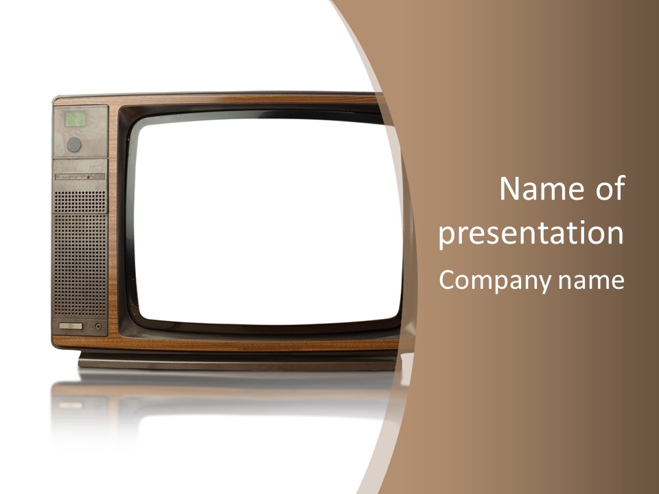 Grunge Commercial News PowerPoint Template