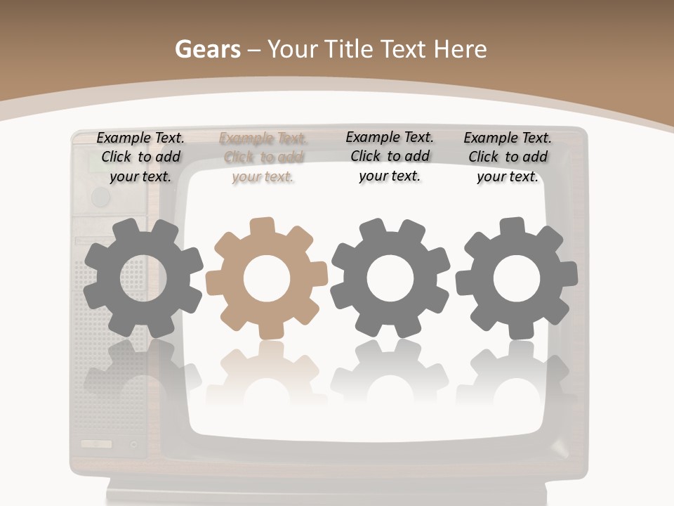 Grunge Commercial News PowerPoint Template