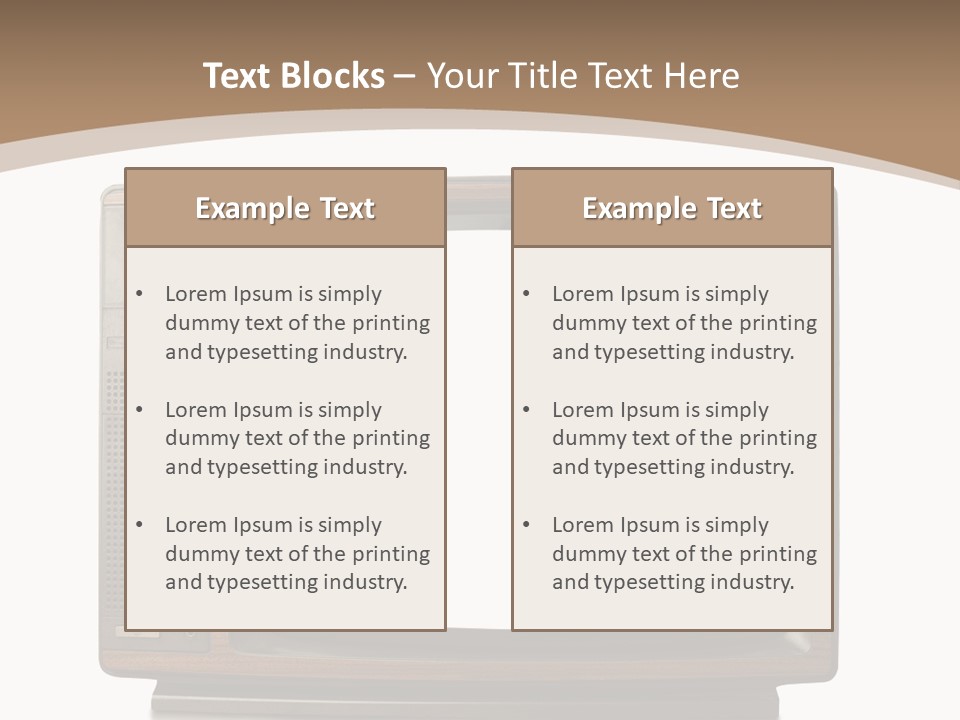 Grunge Commercial News PowerPoint Template