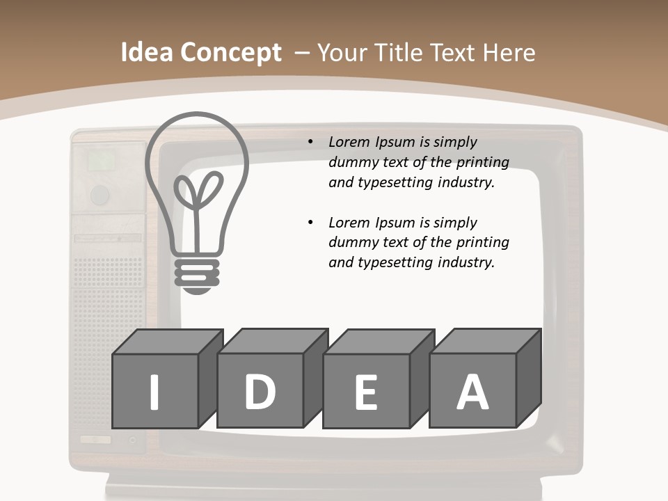 Grunge Commercial News PowerPoint Template