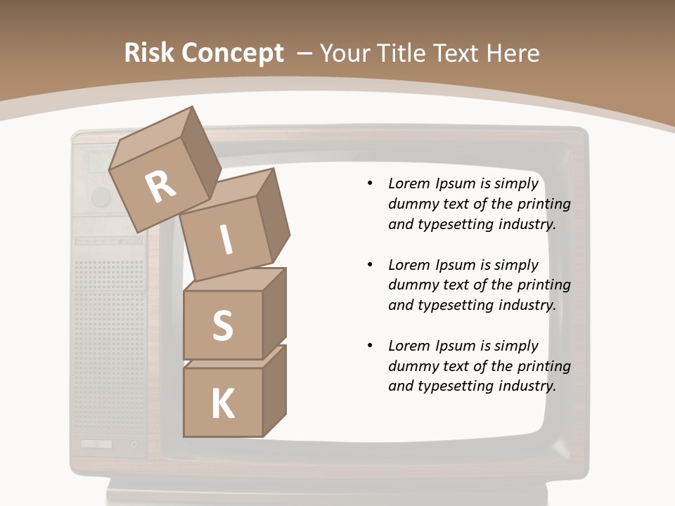 Grunge Commercial News PowerPoint Template