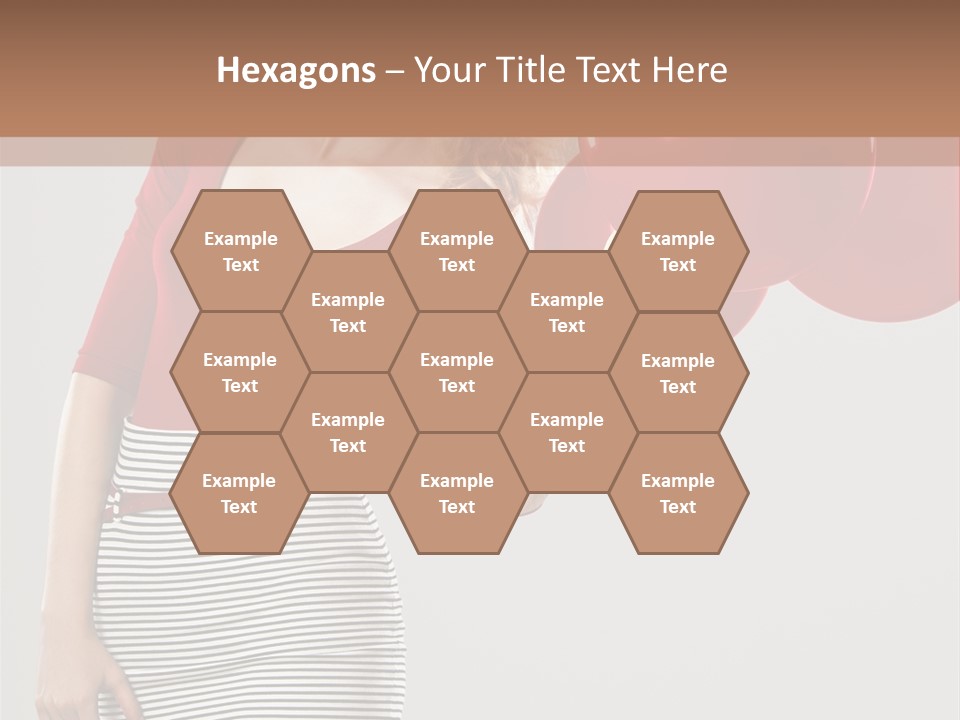 Posing Cheerful Look PowerPoint Template