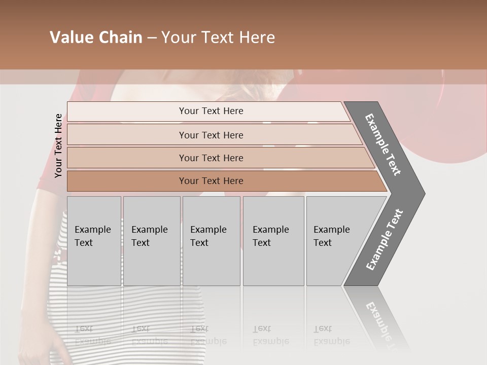 Posing Cheerful Look PowerPoint Template