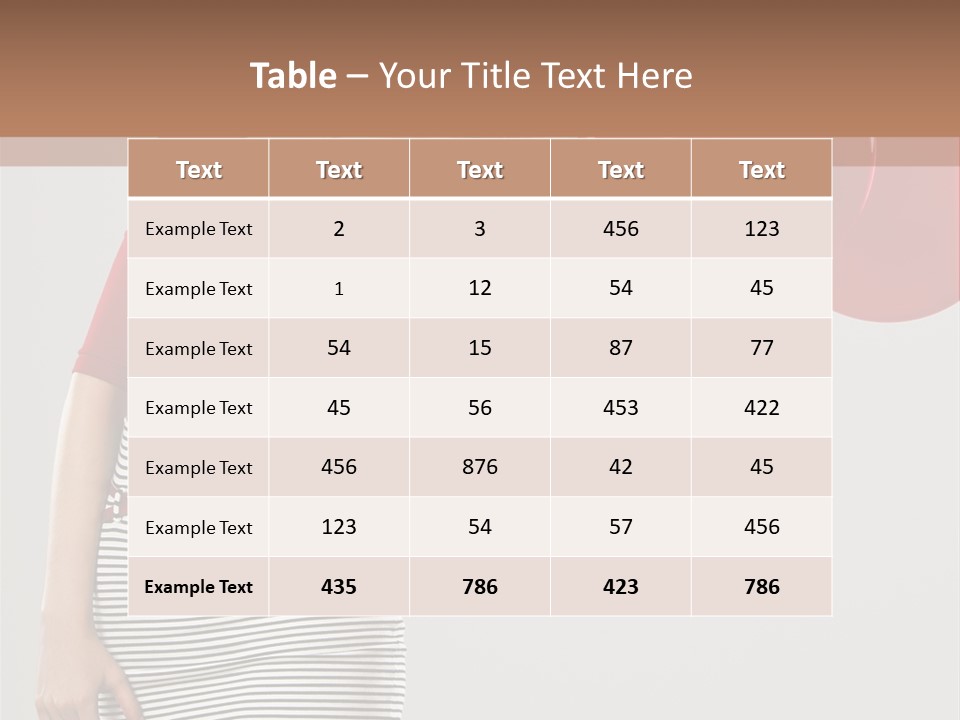 Posing Cheerful Look PowerPoint Template