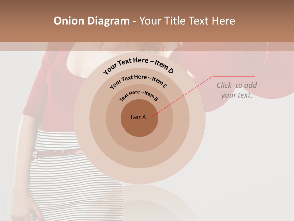 Posing Cheerful Look PowerPoint Template