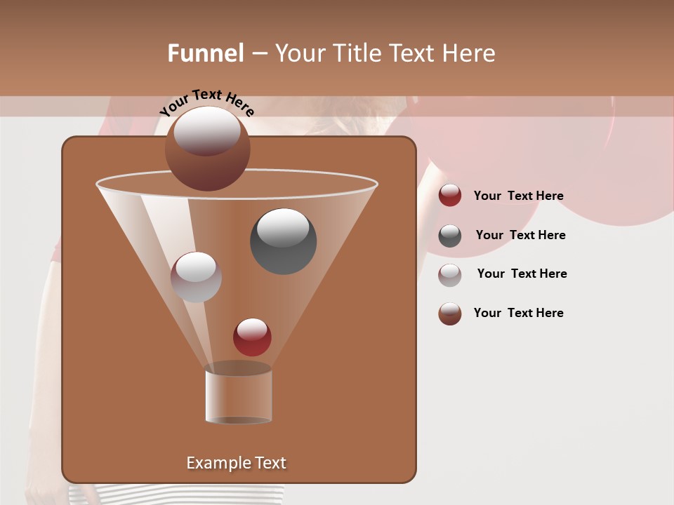 Posing Cheerful Look PowerPoint Template
