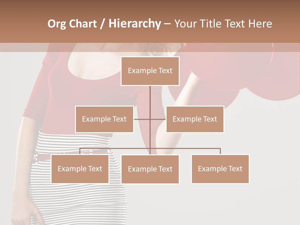 Posing Cheerful Look PowerPoint Template