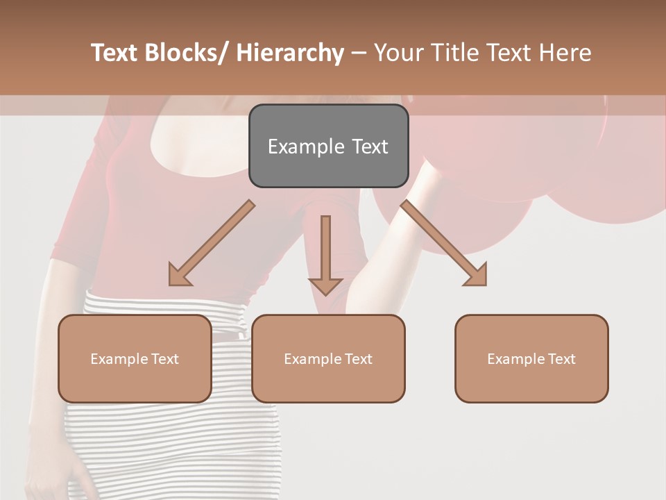 Posing Cheerful Look PowerPoint Template