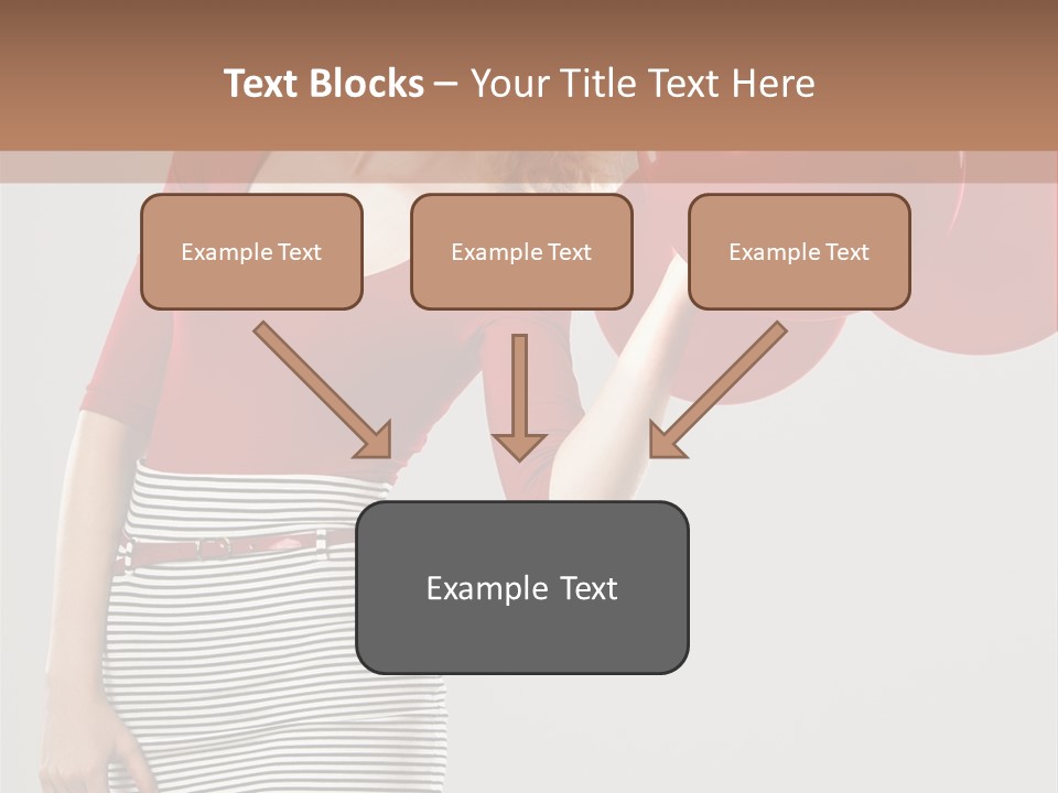 Posing Cheerful Look PowerPoint Template