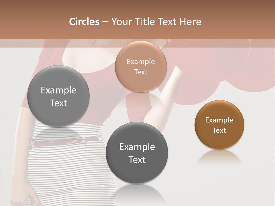 Posing Cheerful Look PowerPoint Template