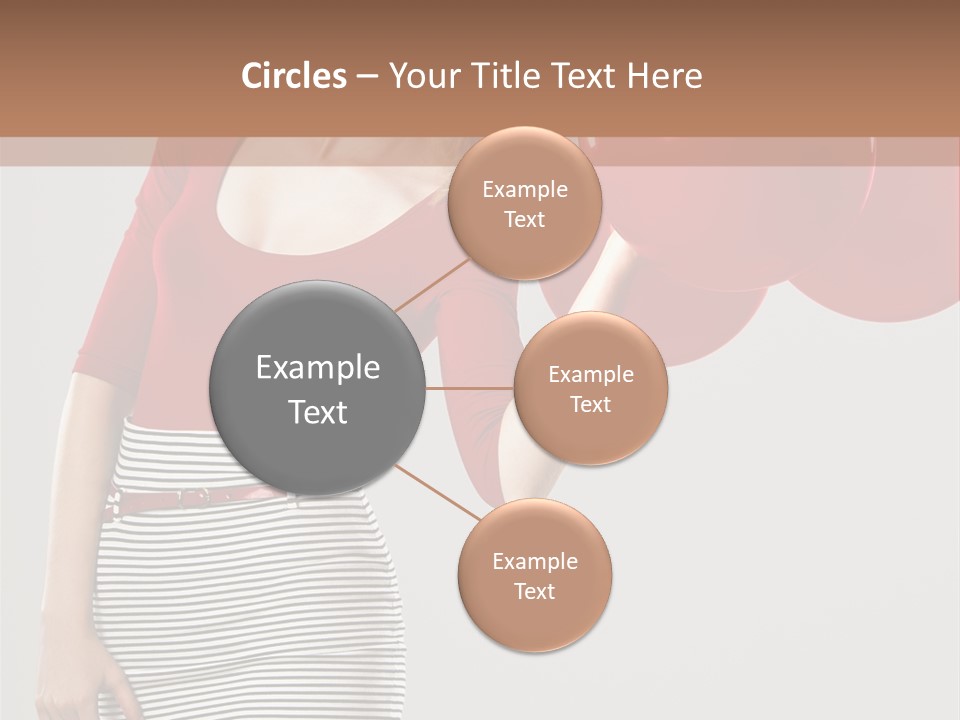 Posing Cheerful Look PowerPoint Template