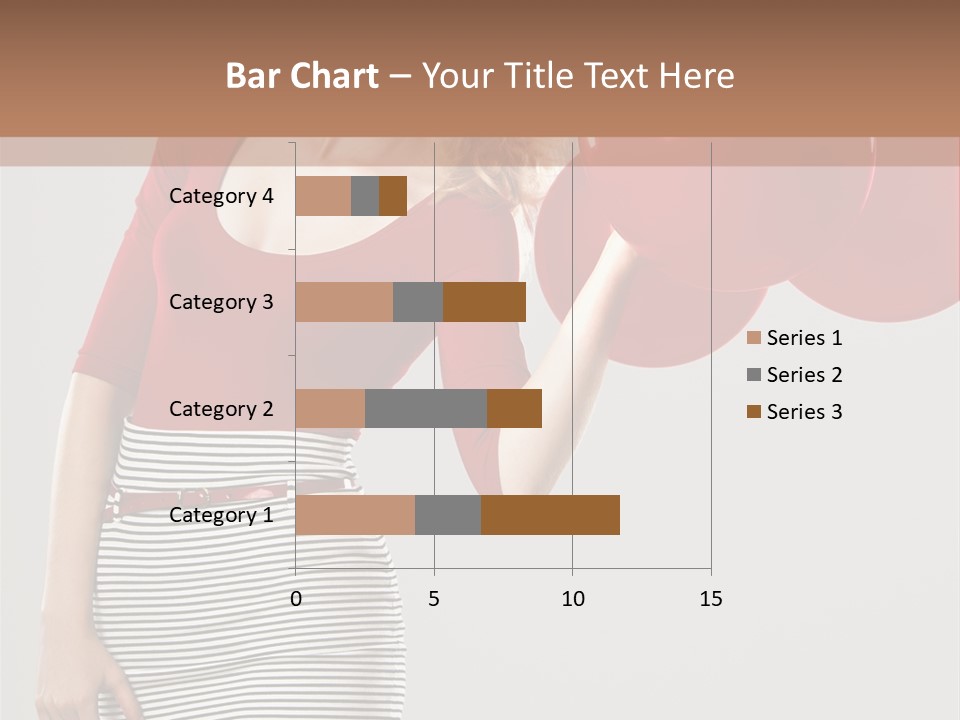 Posing Cheerful Look PowerPoint Template