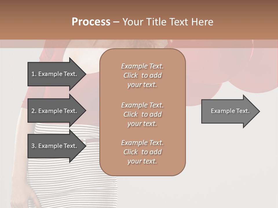 Posing Cheerful Look PowerPoint Template