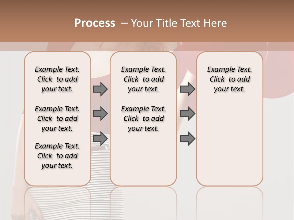 Posing Cheerful Look PowerPoint Template