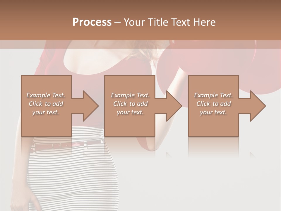 Posing Cheerful Look PowerPoint Template