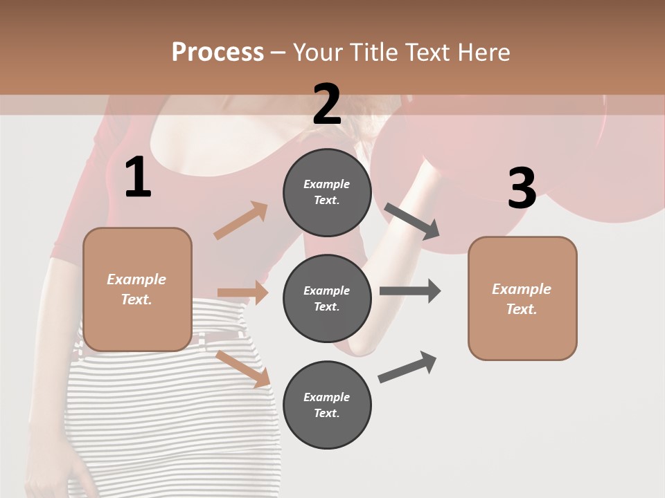 Posing Cheerful Look PowerPoint Template