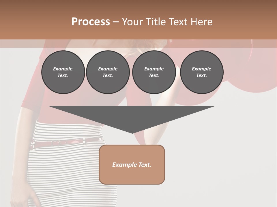 Posing Cheerful Look PowerPoint Template