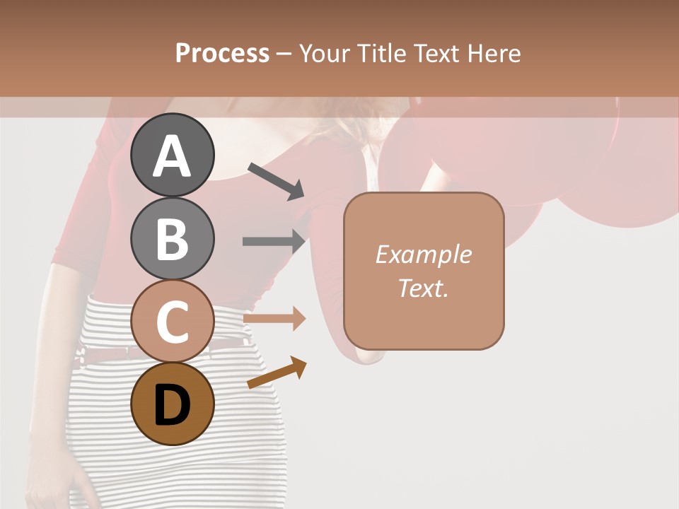 Posing Cheerful Look PowerPoint Template