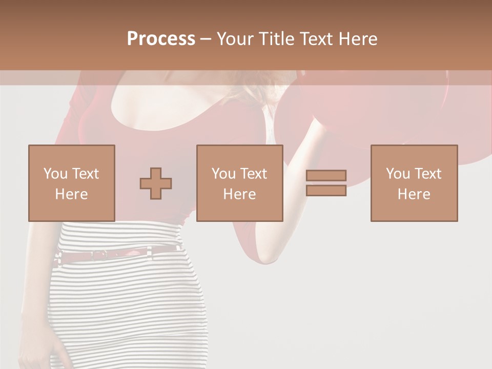 Posing Cheerful Look PowerPoint Template