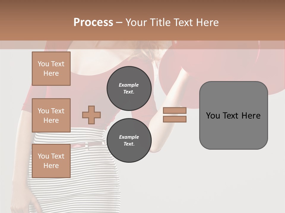 Posing Cheerful Look PowerPoint Template