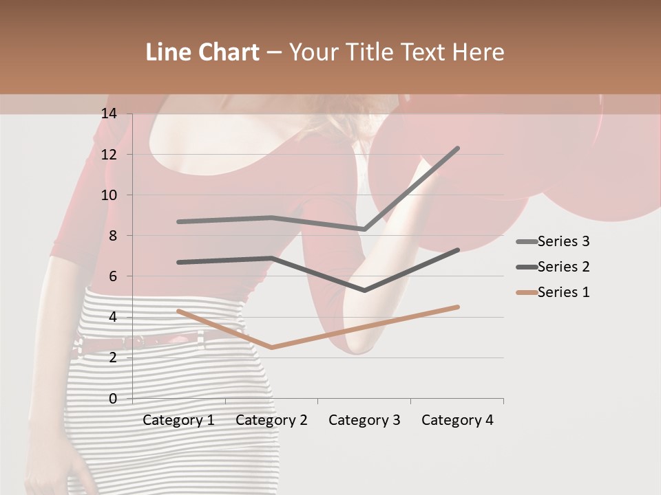 Posing Cheerful Look PowerPoint Template