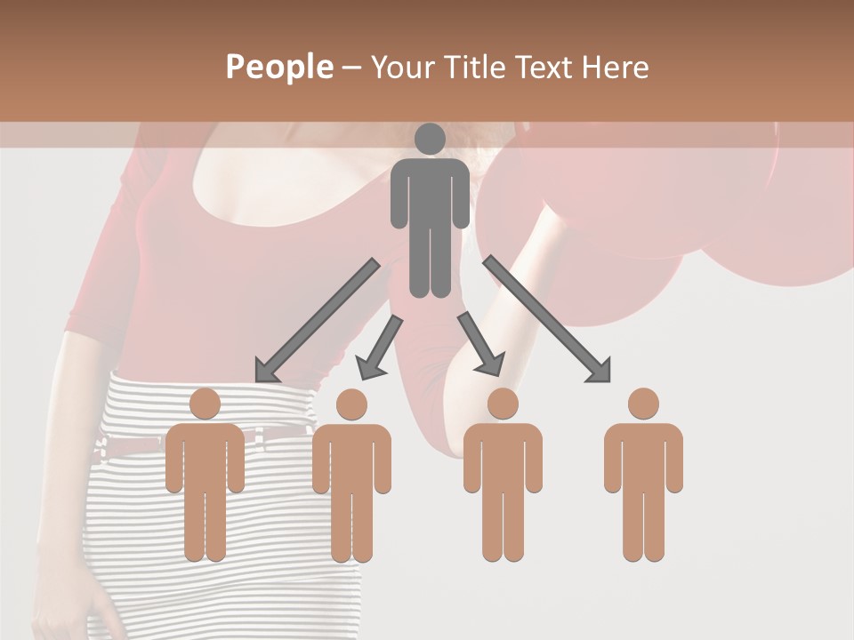 Posing Cheerful Look PowerPoint Template