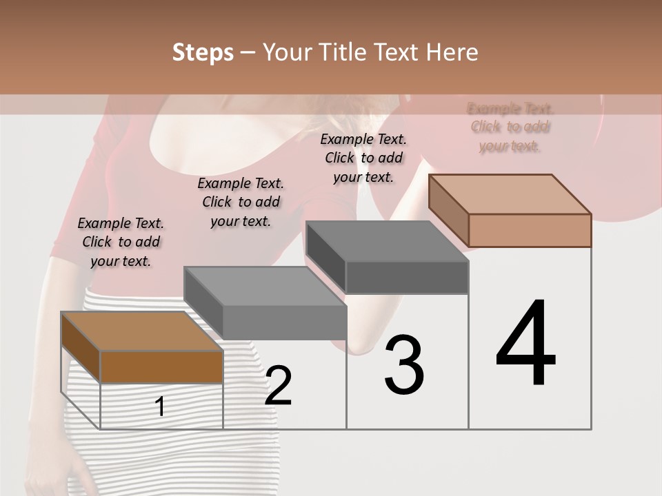 Posing Cheerful Look PowerPoint Template
