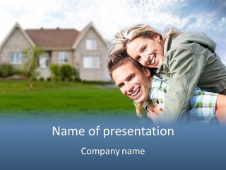 Person Residential Background PowerPoint Template