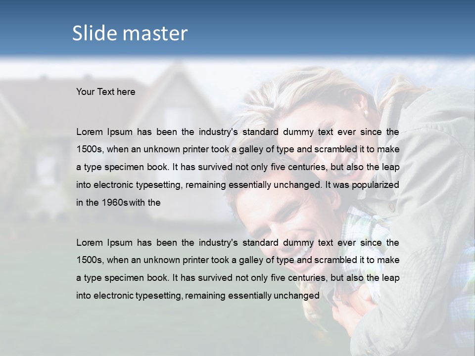 Person Residential Background PowerPoint Template