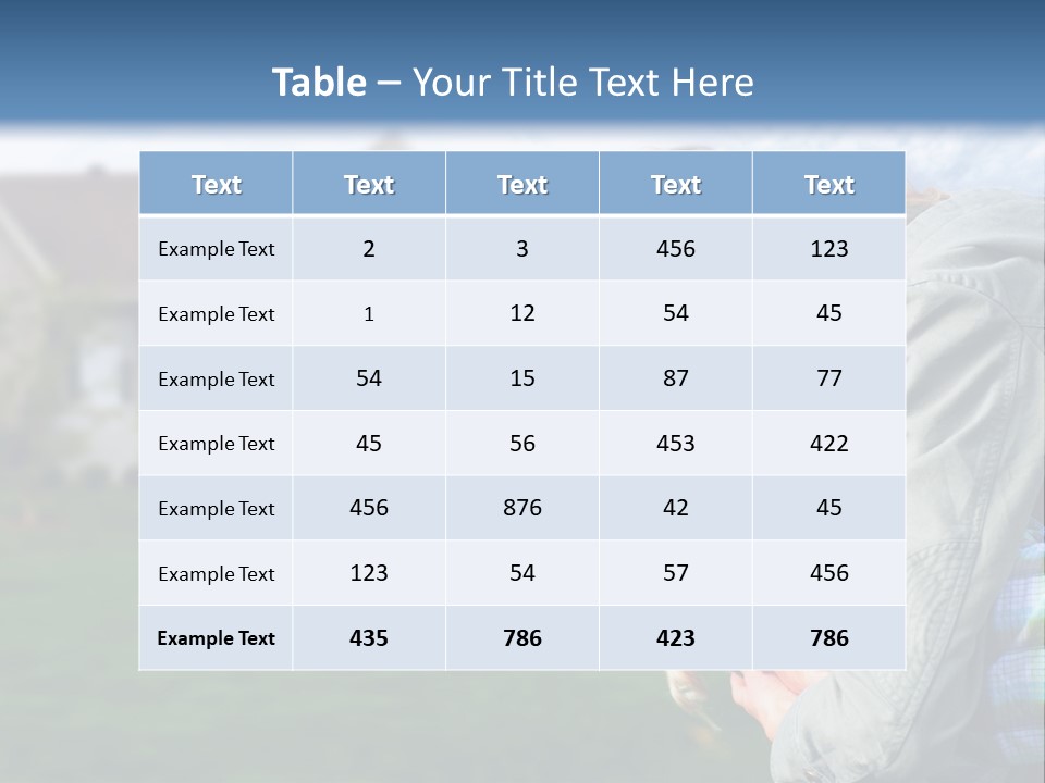Person Residential Background PowerPoint Template