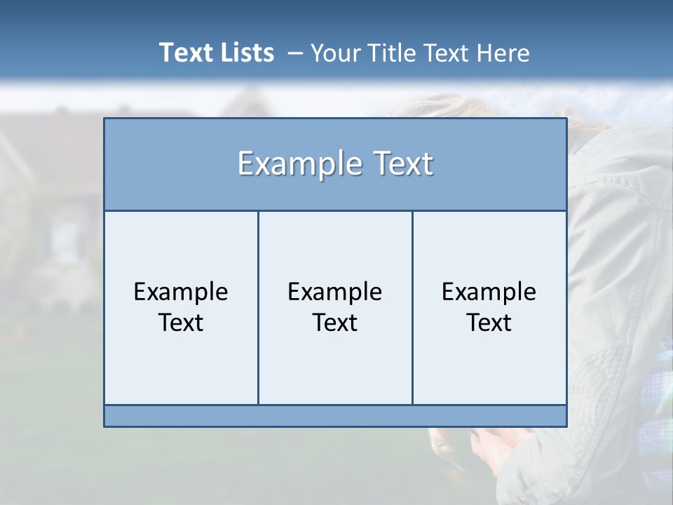 Person Residential Background PowerPoint Template