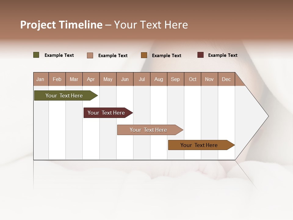 Blanket Newborn Face PowerPoint Template
