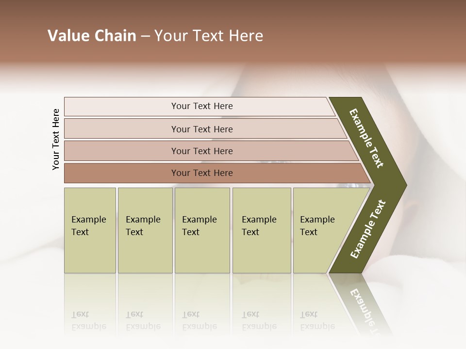 Blanket Newborn Face PowerPoint Template