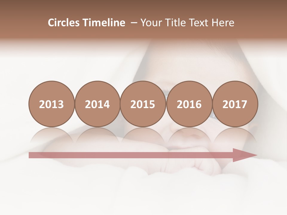 Blanket Newborn Face PowerPoint Template