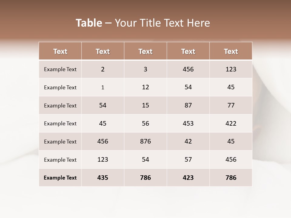 Blanket Newborn Face PowerPoint Template