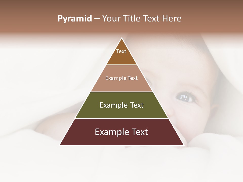 Blanket Newborn Face PowerPoint Template