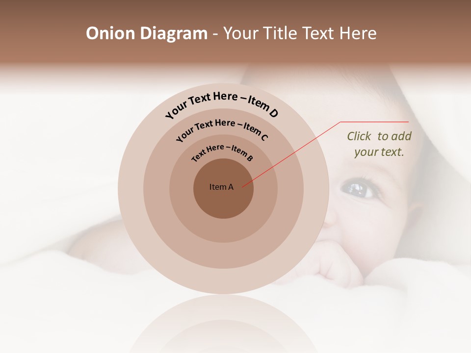 Blanket Newborn Face PowerPoint Template
