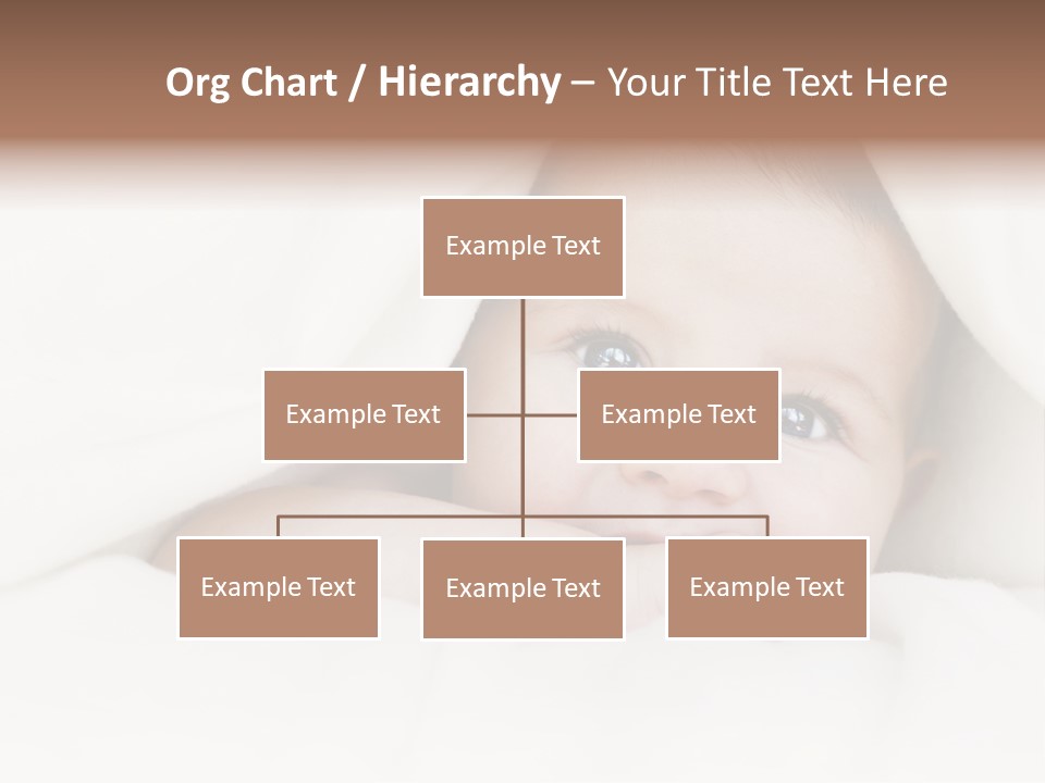 Blanket Newborn Face PowerPoint Template
