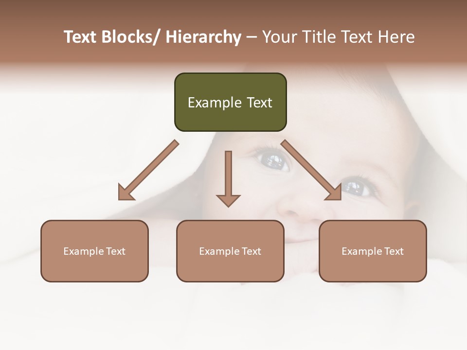 Blanket Newborn Face PowerPoint Template