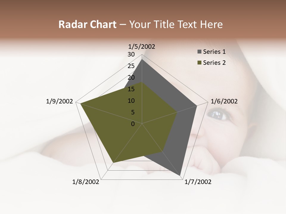Blanket Newborn Face PowerPoint Template