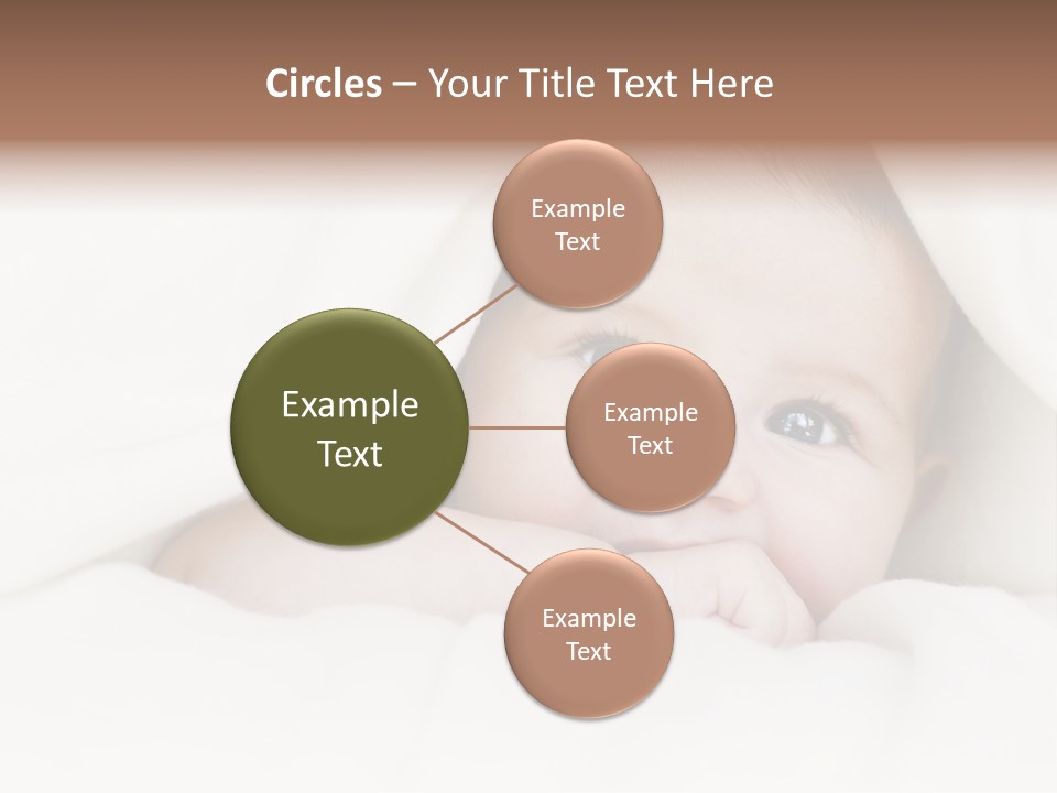 Blanket Newborn Face PowerPoint Template