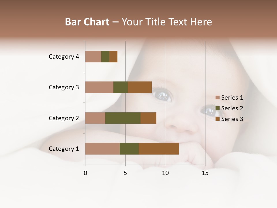 Blanket Newborn Face PowerPoint Template