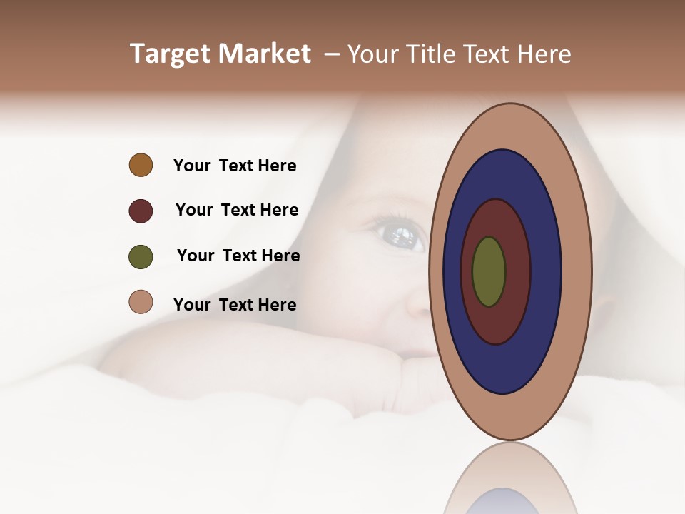 Blanket Newborn Face PowerPoint Template