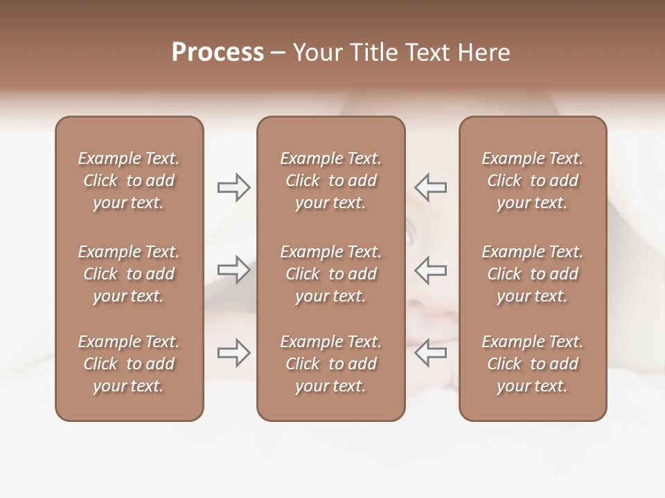 Blanket Newborn Face PowerPoint Template