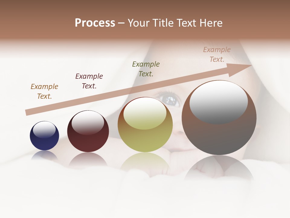 Blanket Newborn Face PowerPoint Template