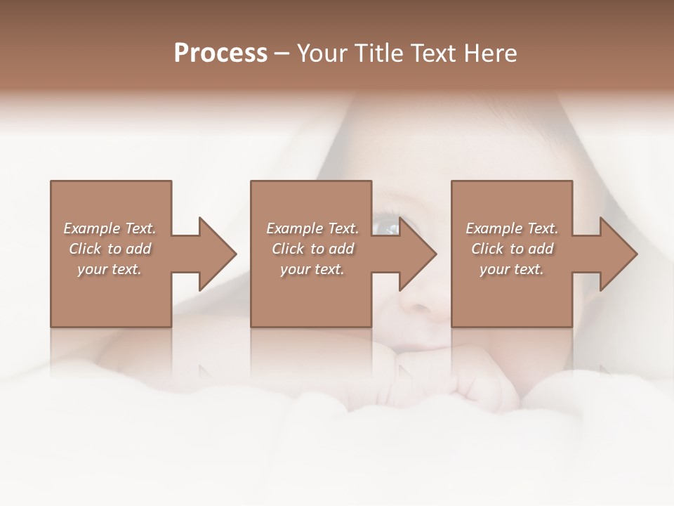 Blanket Newborn Face PowerPoint Template