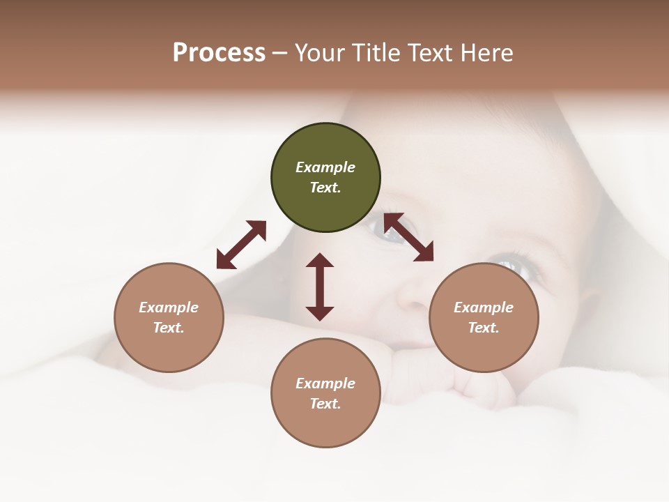 Blanket Newborn Face PowerPoint Template