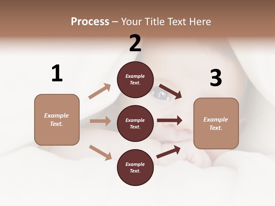 Blanket Newborn Face PowerPoint Template