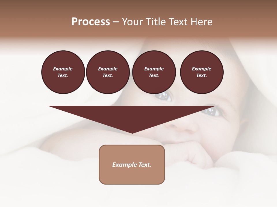 Blanket Newborn Face PowerPoint Template